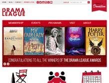 Tablet Screenshot of dramaleague.org